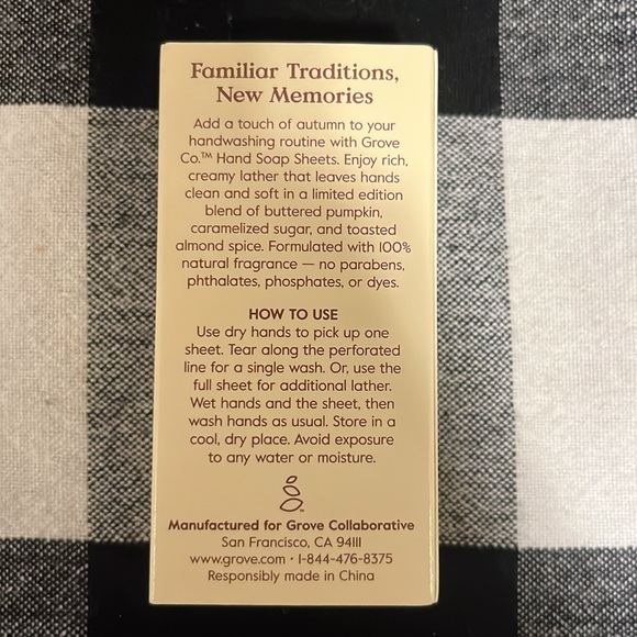 Pumpkin Spice Hand Soap Sheets. - Picture 2 of 4